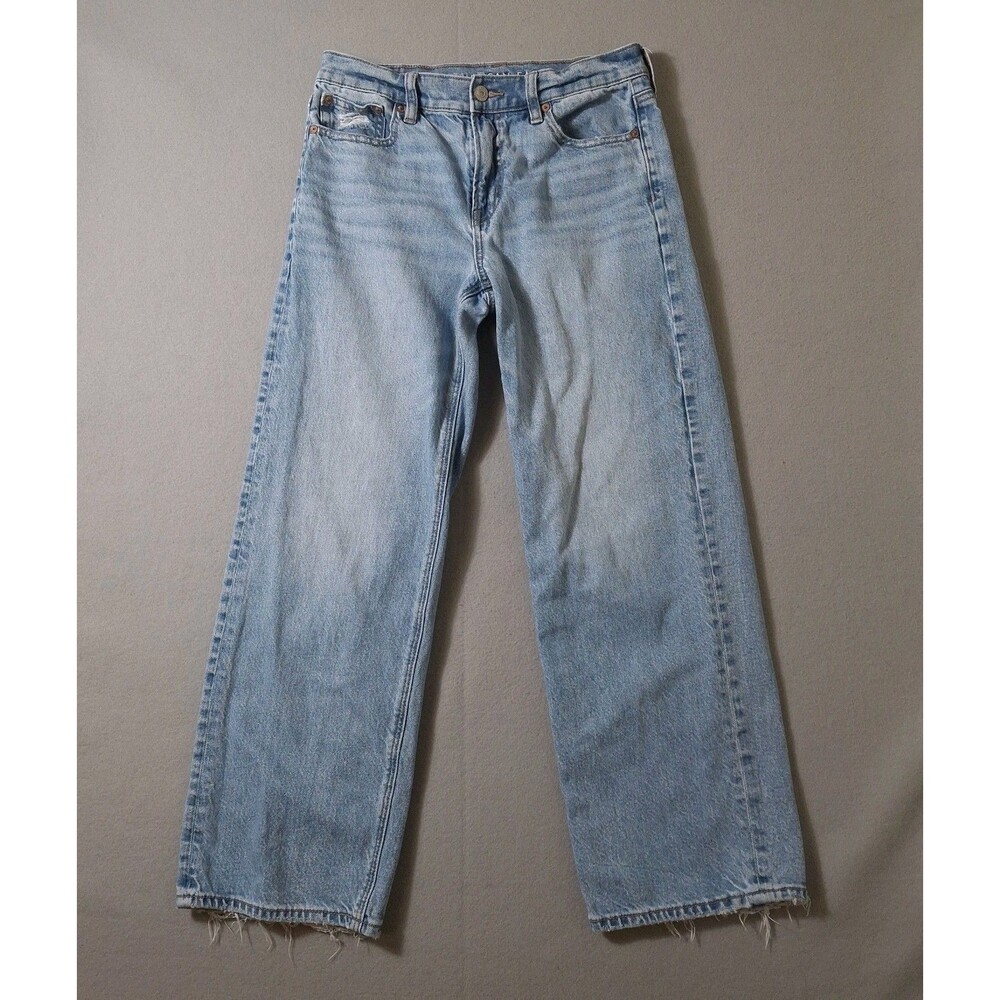 American Eagle Stovepipe Jeans Women 0 Blue Denim Strigid High-Waisted